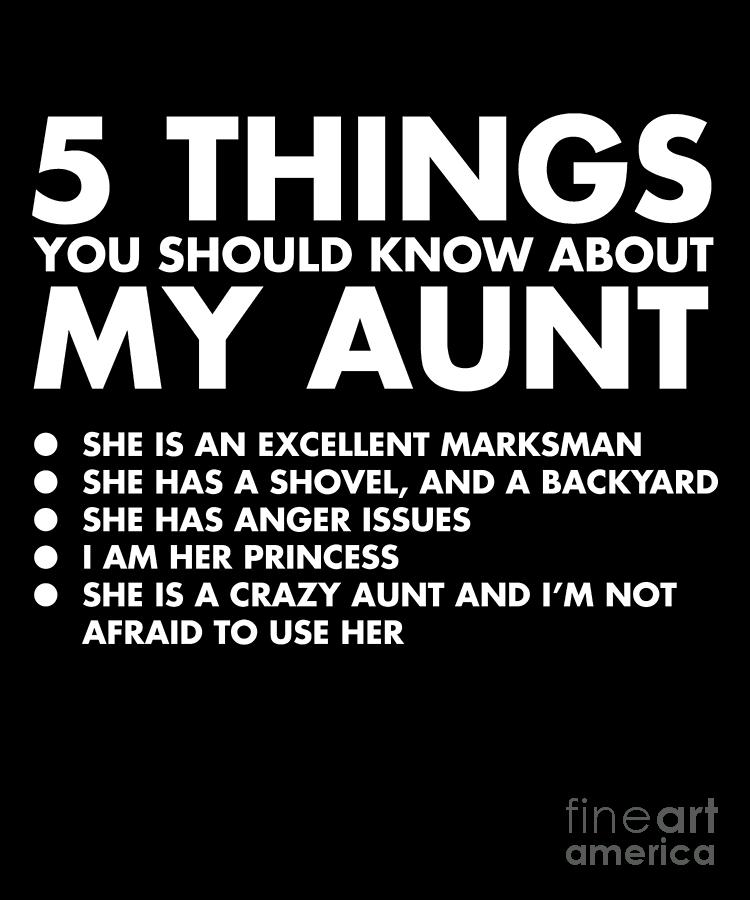 5 Things You Should Know About My Aunt Drawing By Noirty Designs Pixels