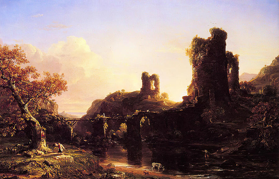 Thomas Cole Painting by Achraf Hamdi - Pixels