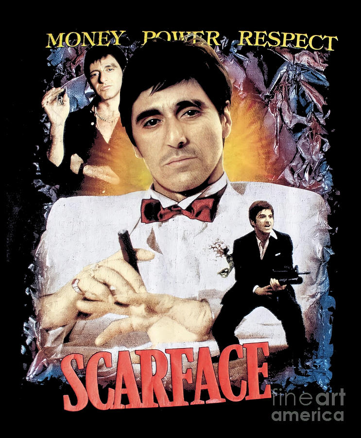 Tony Montana - Scarface Money Power Respect Digital Art by Herrybert