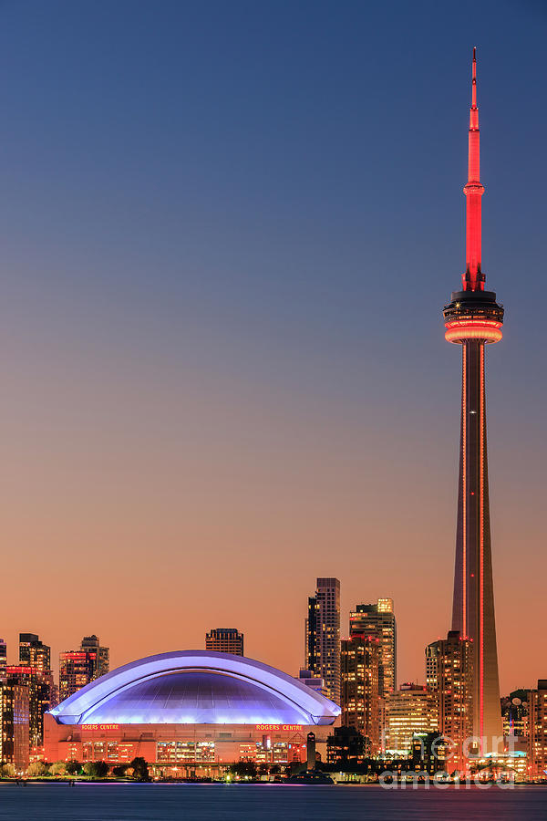 Toronto Skyline after sunset #5 Photograph by Henk Meijer Photography