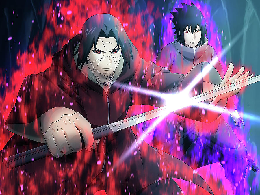 Uchiha Itachi and Sasuke Digital Art by Nguyen Hai - Fine Art America