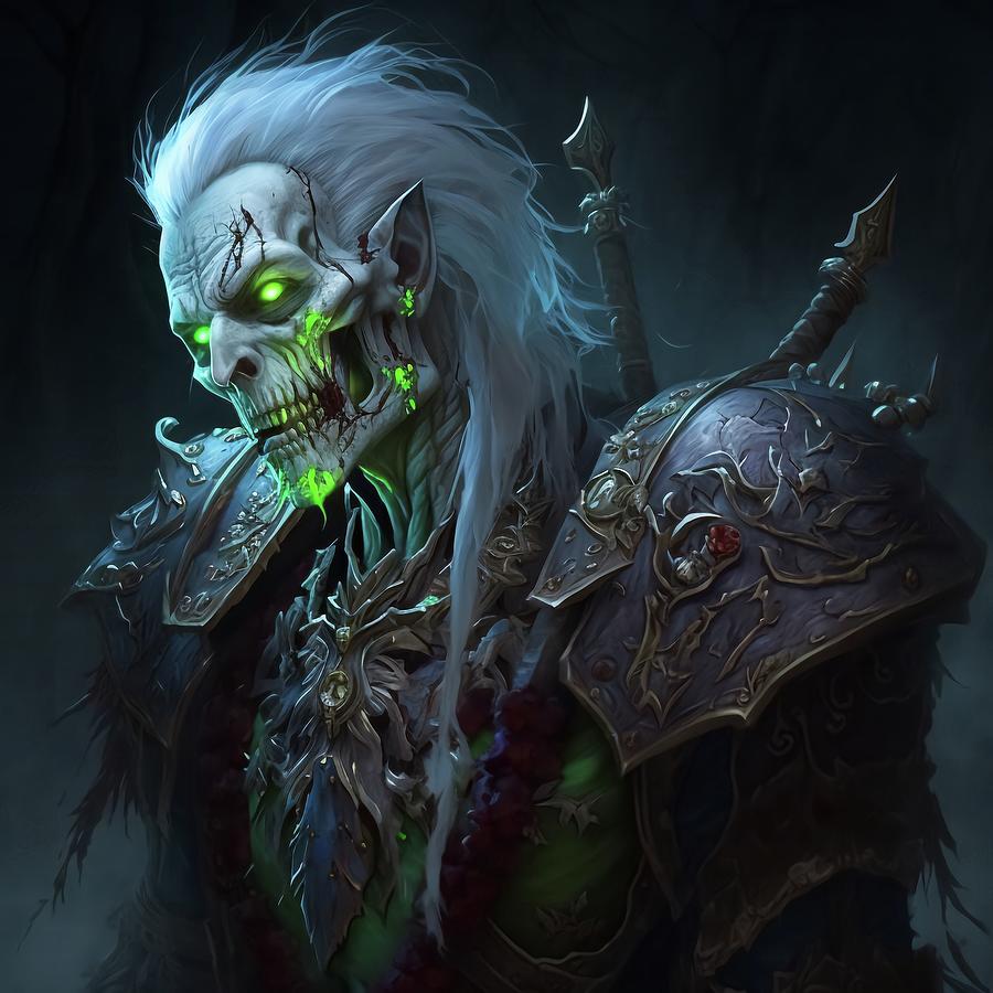 Undead Rogue World of Warcraft #5 Digital Art by Creationistlife