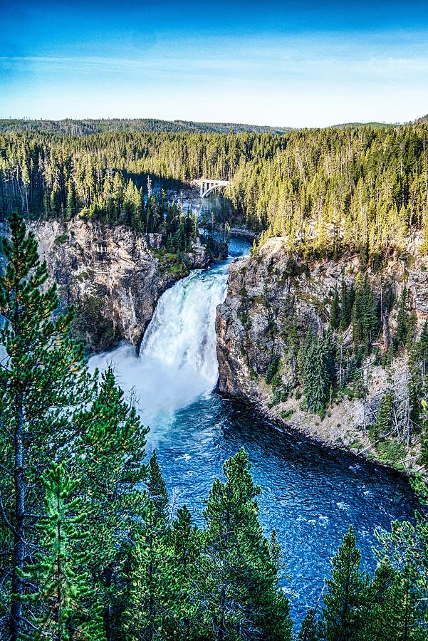 Upper Falls In Yellowstone National Park Wyoming #5 Photograph by Alex Grichenko