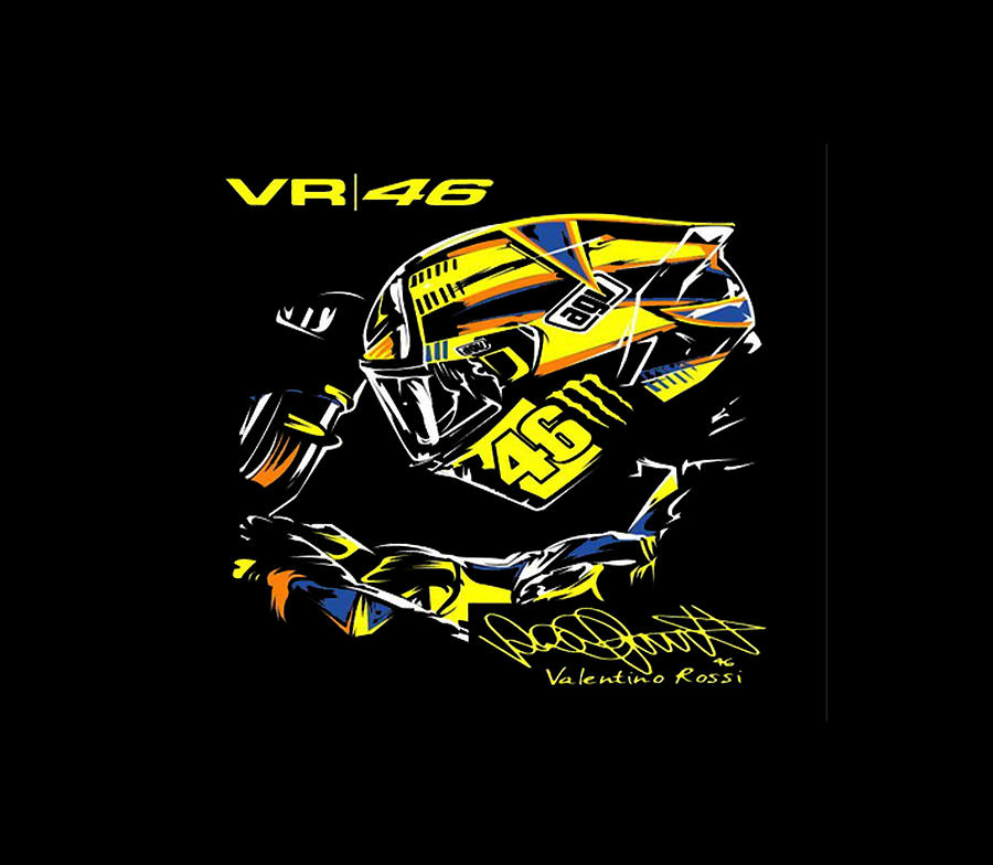 Valentino Rossi Digital Art by Christian Knight - Fine Art America