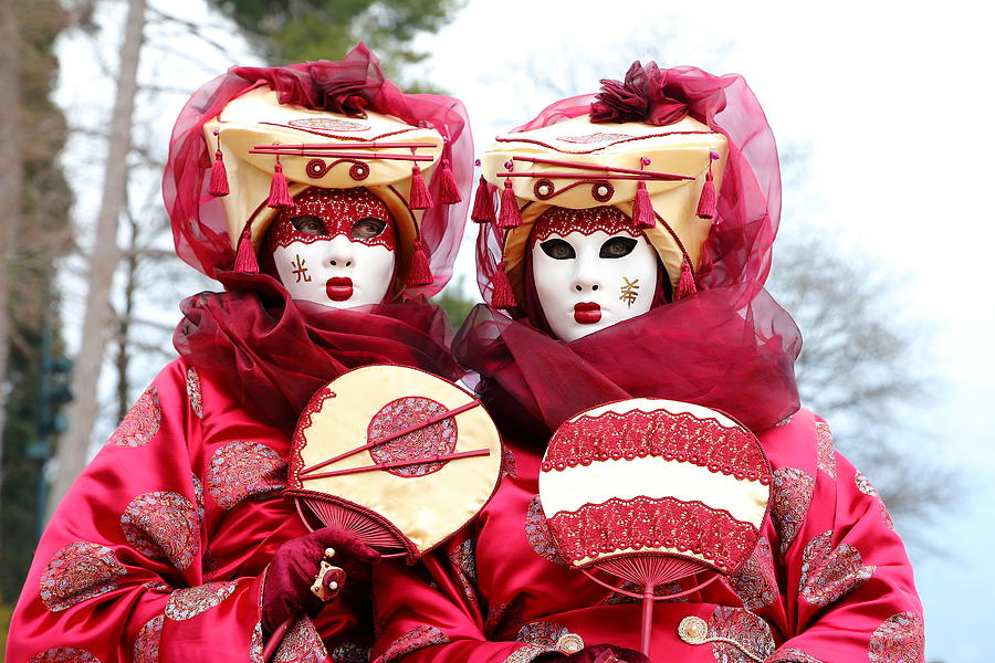 Venetian carnival #5 Photograph by Gregory_DUBUS
