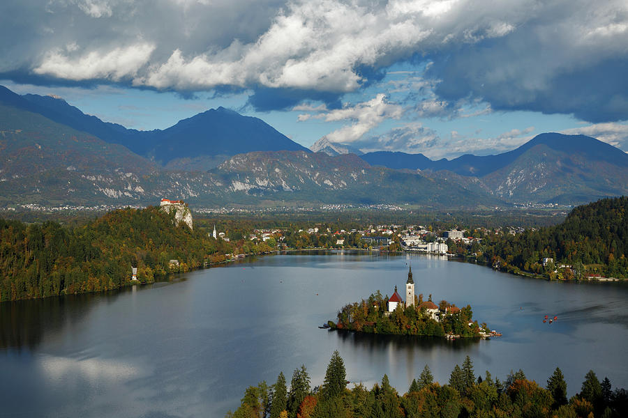 View of Lake Bled from Ojstrica #5 Photograph by Ian Middleton
