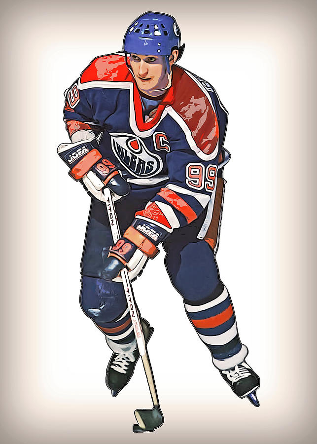 Wayne Gretzky Digital Art by Yoyo Di