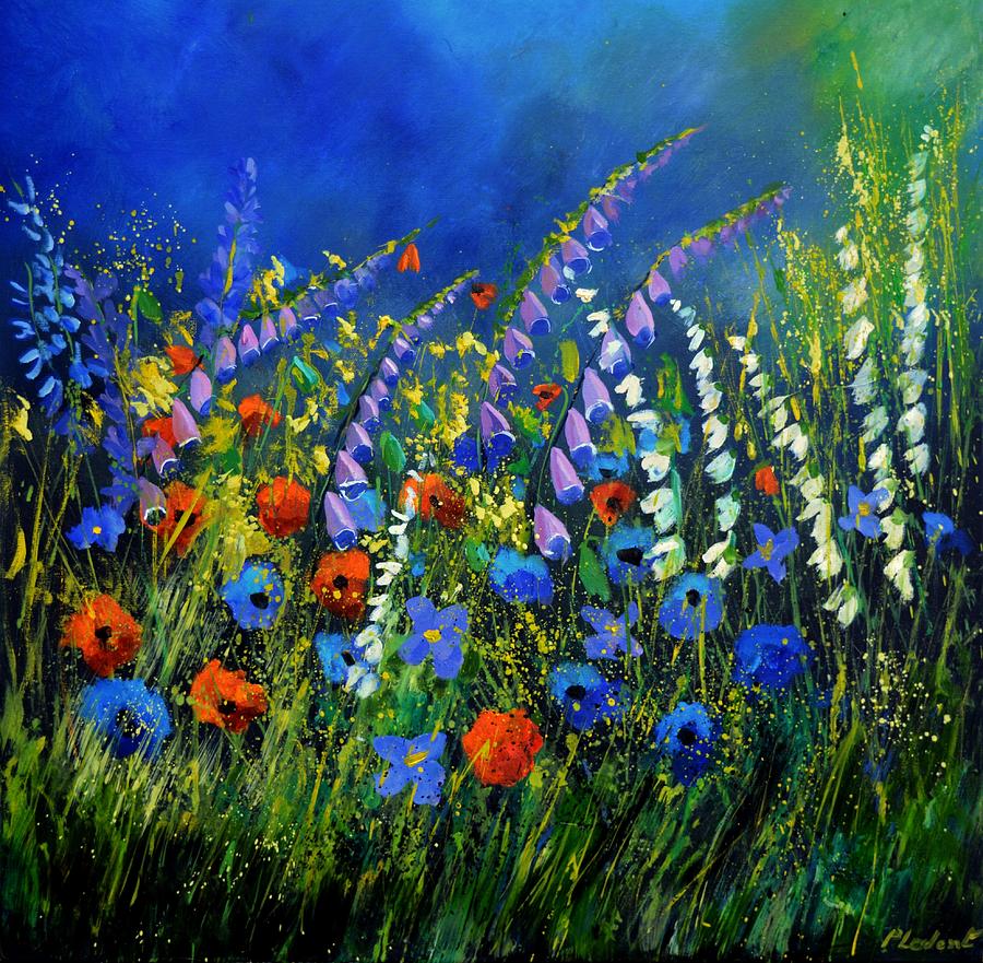 Wild flowers Painting by Pol Ledent - Fine Art America