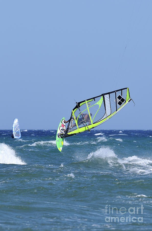 Sports Photograph - Windsurfing #5 by George Atsametakis