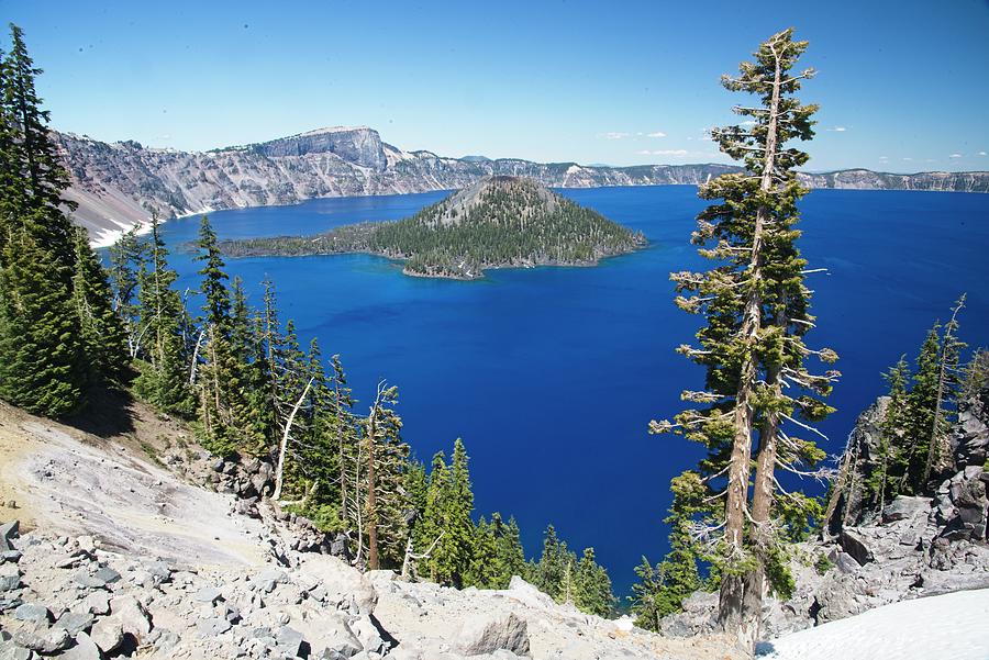 Wizard Island in Crater Lake #6 Photograph by Walt Sterneman