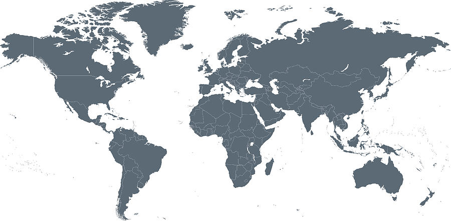 World Map #5 Drawing by Pop_jop