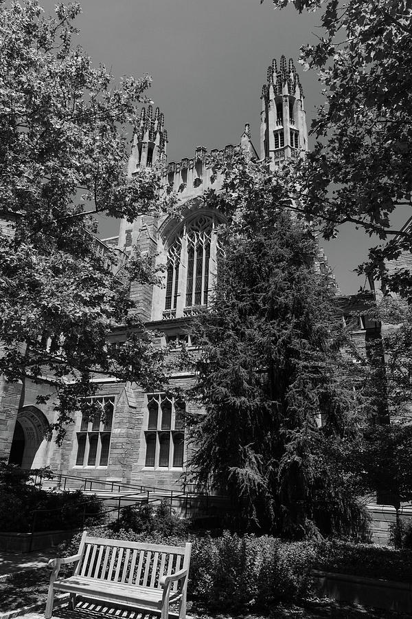 Yale University building in black and white #5 Photograph by Eldon McGraw