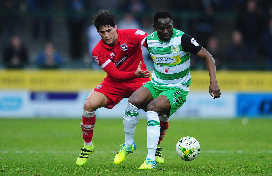 Yeovil Town v Grimsby Town - Sky Bet League Two #5 Photograph by Harry Trump