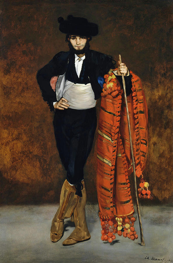 Portrait Painting - Young Man in the Costume of a Majo #5 by Edouard Manet