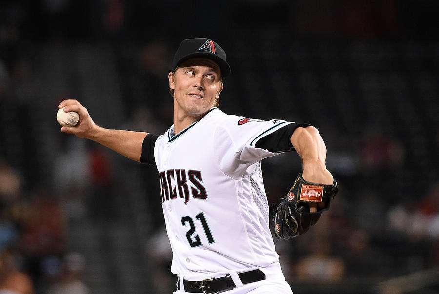 Zack Greinke #5 Photograph by Norm Hall