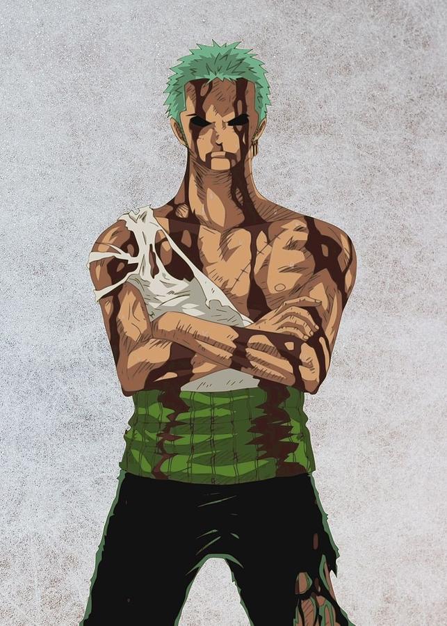 Zoro One Piece Digital Art by Bryan Hood