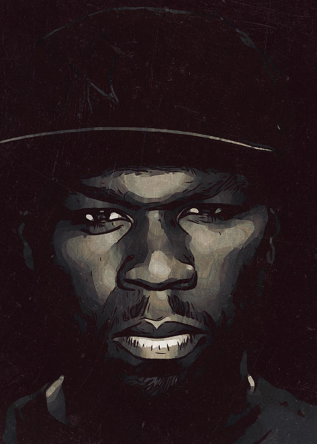 50 Cent Artwork Painting by New Art