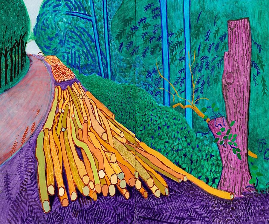 David Hockney Art Painting by Mouhcine Najimi Fine Art America