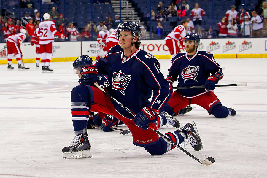 Detroit Red Wings v Columbus Blue Jackets #50 Photograph by Kirk Irwin