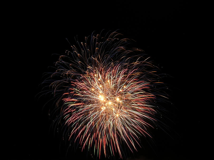 Fireworks Photograph by George Pennington