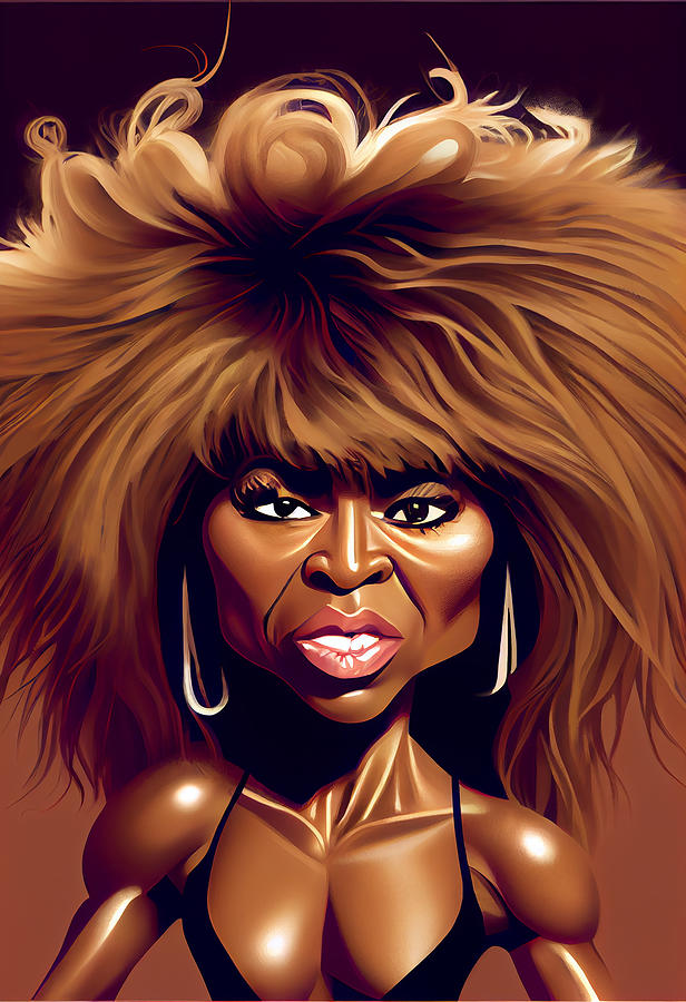 Tina Turner Caricature Mixed Media By Stephen Smith Galleries Fine Art America 