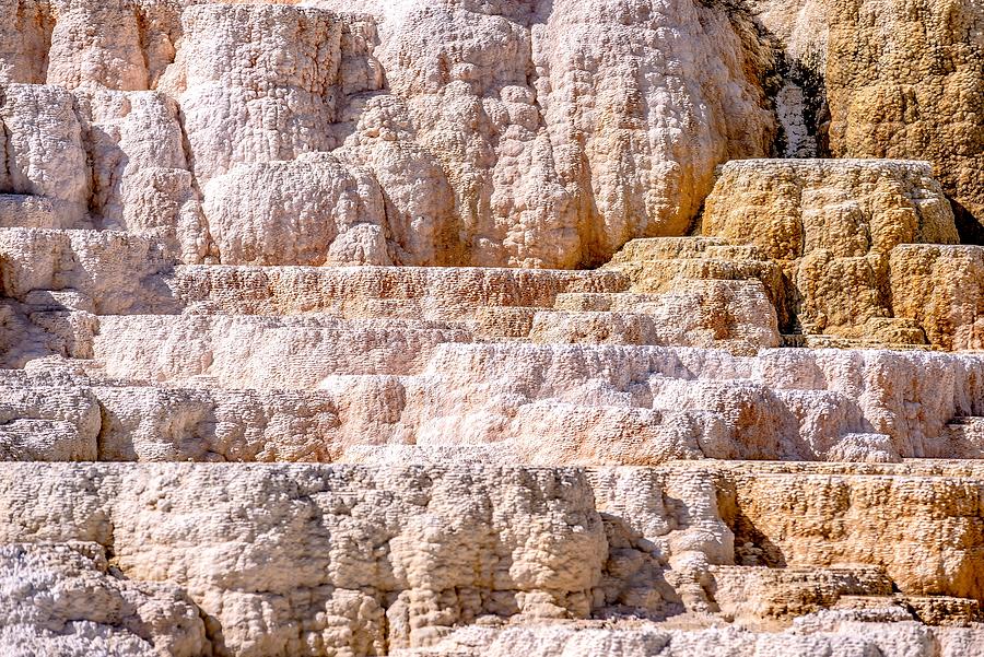 Travertine Terraces, Mammoth Hot Springs, Yellowstone #50 Photograph by Alex Grichenko