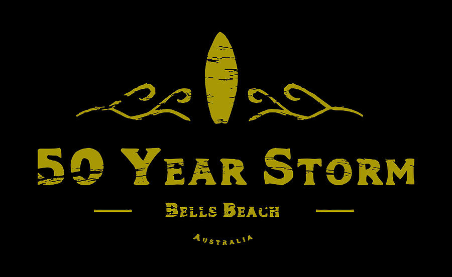 Keanu Reeves Digital Art - 50 Year Storm Bells Beach by Russell P Martinez