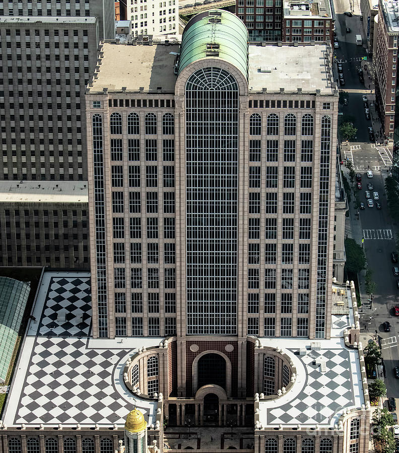 500 Boylston Street Building Aerial in Boston Photograph by David Oppenheimer