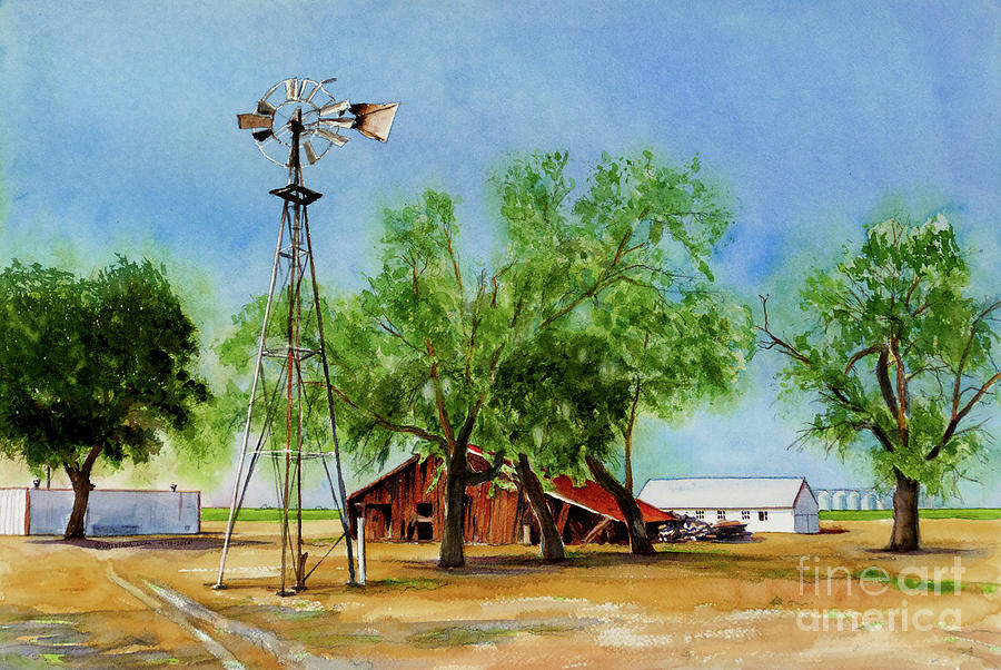 #506 Algeos Barn #506 Painting by William Lum