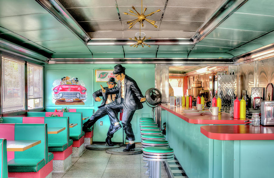 50s Diner With Dancers Photograph by Gary Slawsky