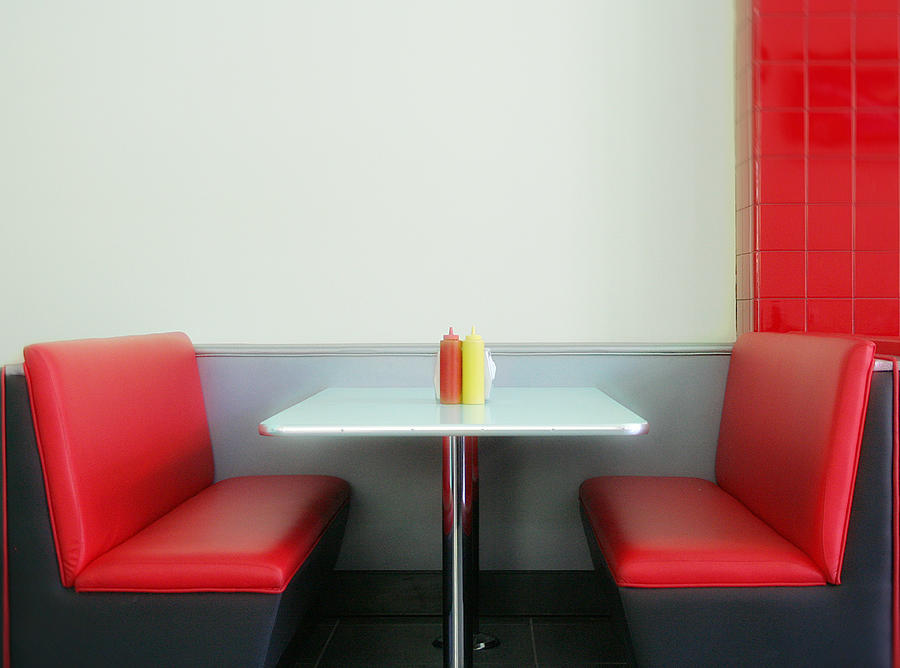 50s Retro Style Diner Table Photograph by Amber Gregory