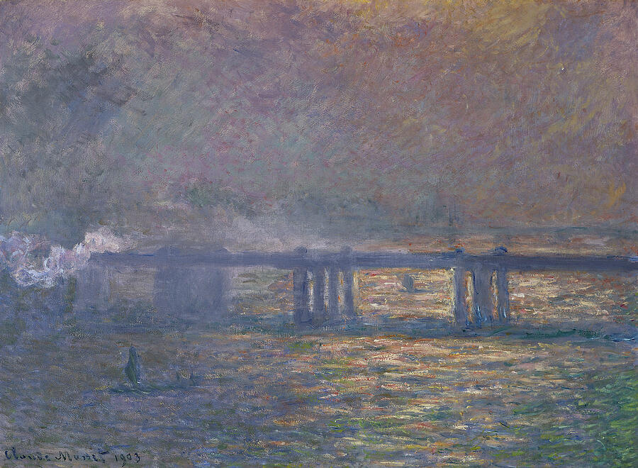 Charing Cross Bridge, from 1903 Painting by Claude Monet
