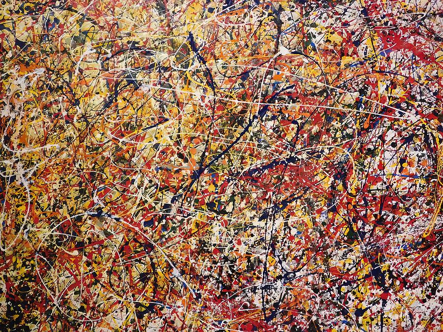 Jackson Pollock Painting by Canvas LOvers - Fine Art America