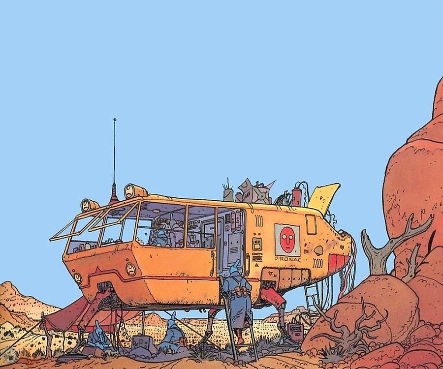 Jean Giraud Painting by Issam Lachtioui | Pixels