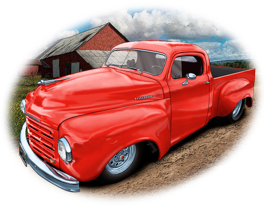 51 Studebaker Truck Digital Art by Francois Robert - Pixels