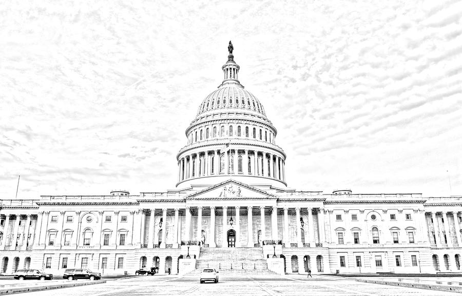 US Capitol Building Digital Art by Craig Fildes - Fine Art America