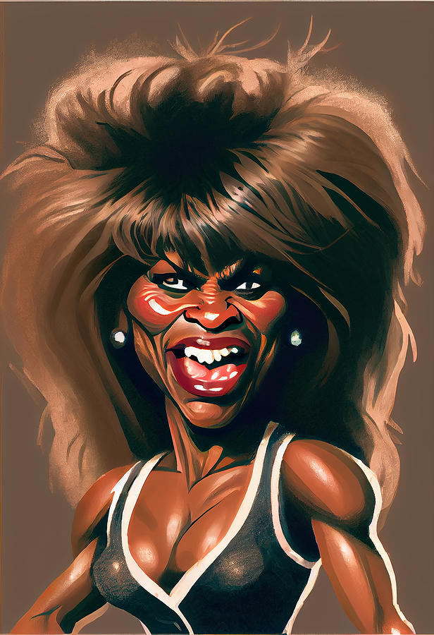 Tina Turner Caricature Mixed Media By Stephen Smith Galleries Fine Art America 