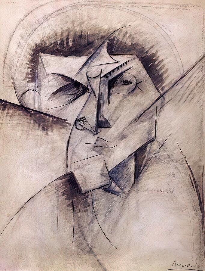 Sketch Painting - Umberto Boccioni #52 by Umberto Boccioni