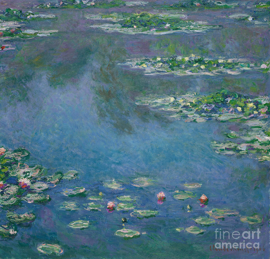 Claude Monet Painting - Water Lilies #52 by Claude Monet