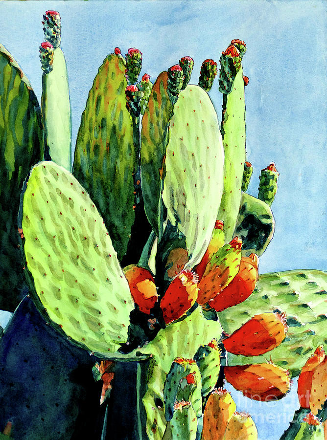 #523 Prickly Pear #523 Painting by William Lum
