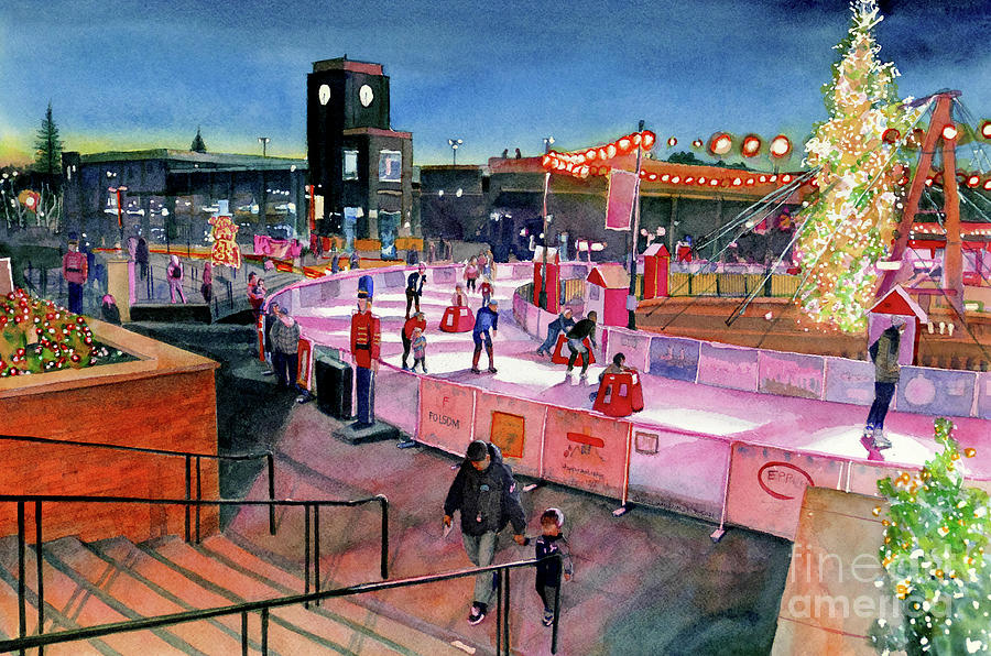 #525 Folsom Ice Rink #525 Painting by William Lum