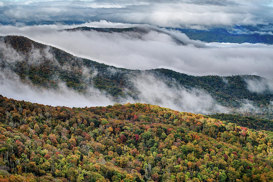 Autumn in the Appalachian Mountains Viewed Along the Blue Ridge  #53 Photograph by Alex Grichenko