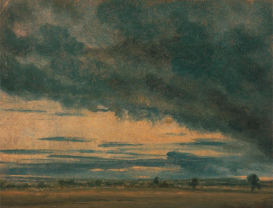 Study Painting - Cloud Study #7 by John Constable