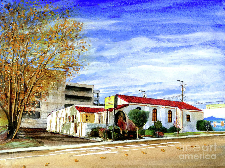 #530 Funeral Home #530 Painting by William Lum