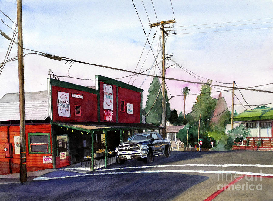 #532 Newcastle Wires #532 Painting by William Lum