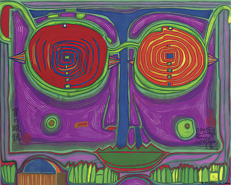 Friedensreich Hundertwasser #54 Painting by Rachid Fikri - Pixels