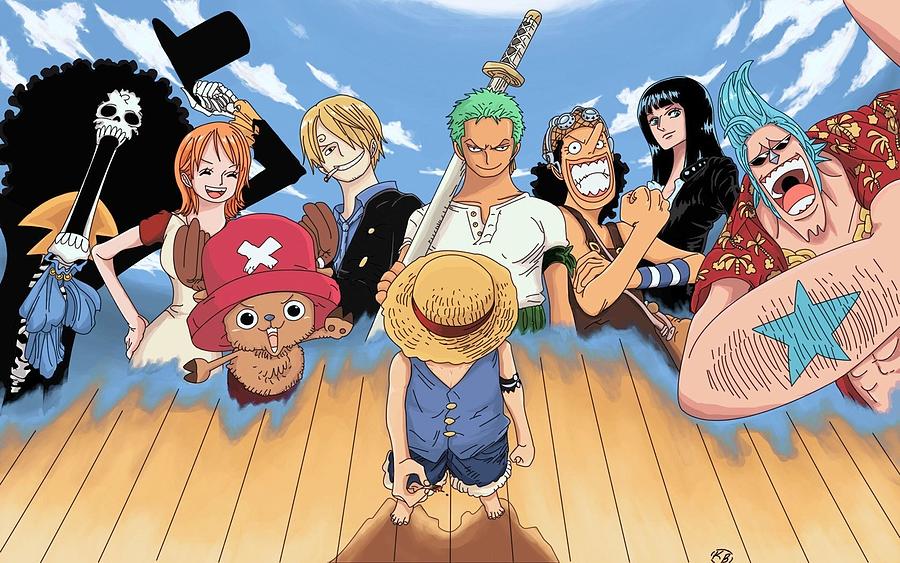 One Piece Anime Painting by Issam Lachtioui - Fine Art America