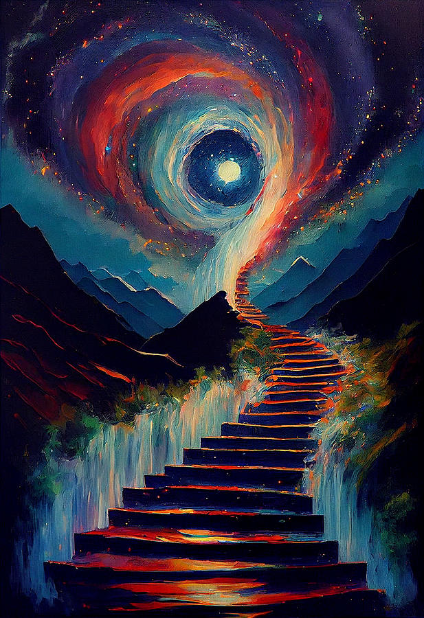 Stairway to heaven Digital Art by Sampad Art - Fine Art America