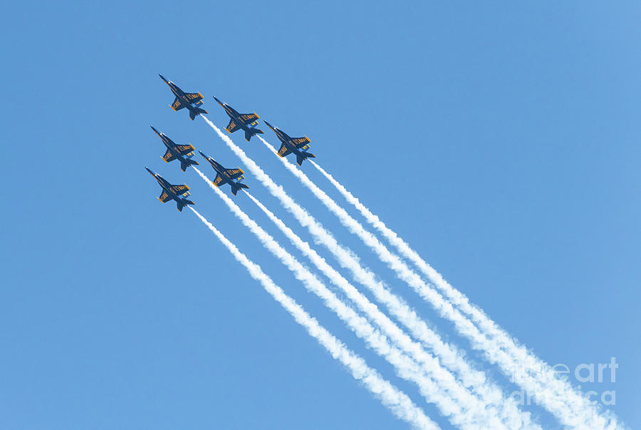 Diamond Formation - Blue Angels Photograph by Dale Powell