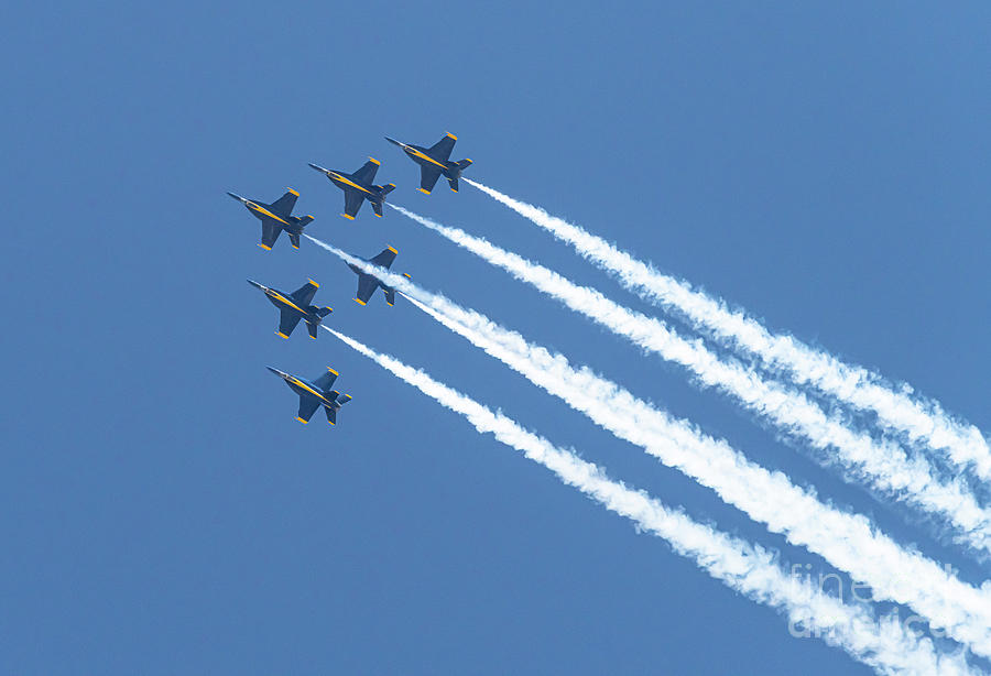 Precise Flying - Blue Angels - US Navy Photograph by Dale Powell
